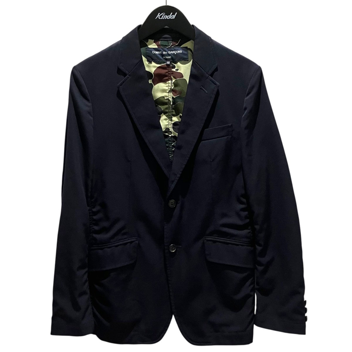 COMME des GARCONS HOMME 裏地カモフラエステルテーラードジャケットHR-J101 古着・中古-1枚目のアイテム画像