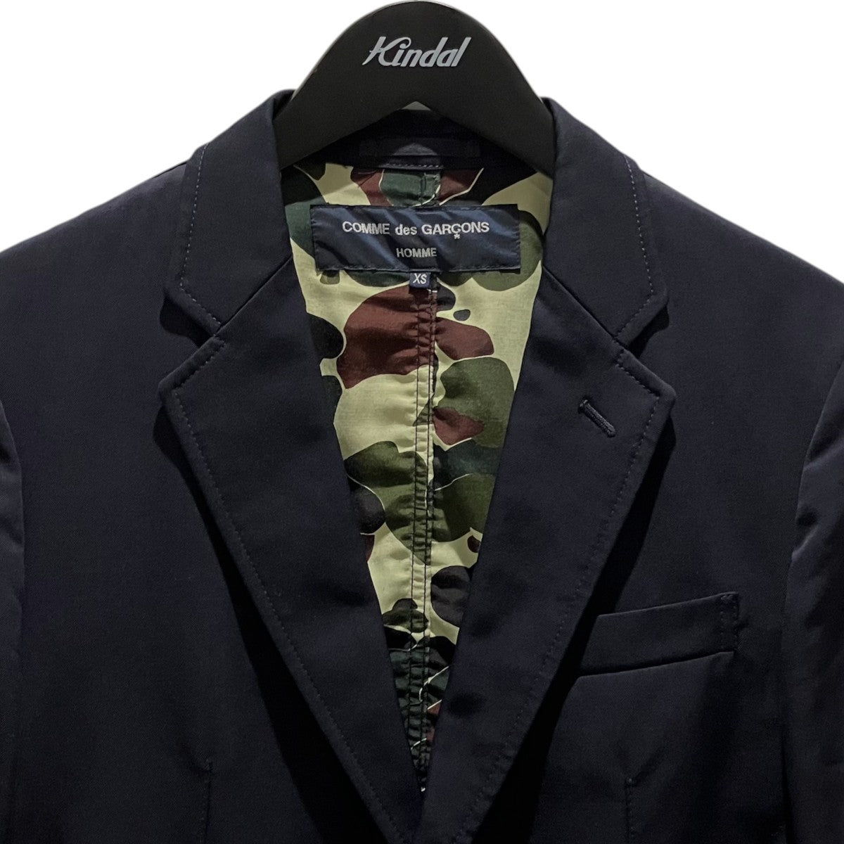COMME des GARCONS HOMME 裏地カモフラエステルテーラードジャケットHR-J101 古着・中古-3枚目のアイテム画像