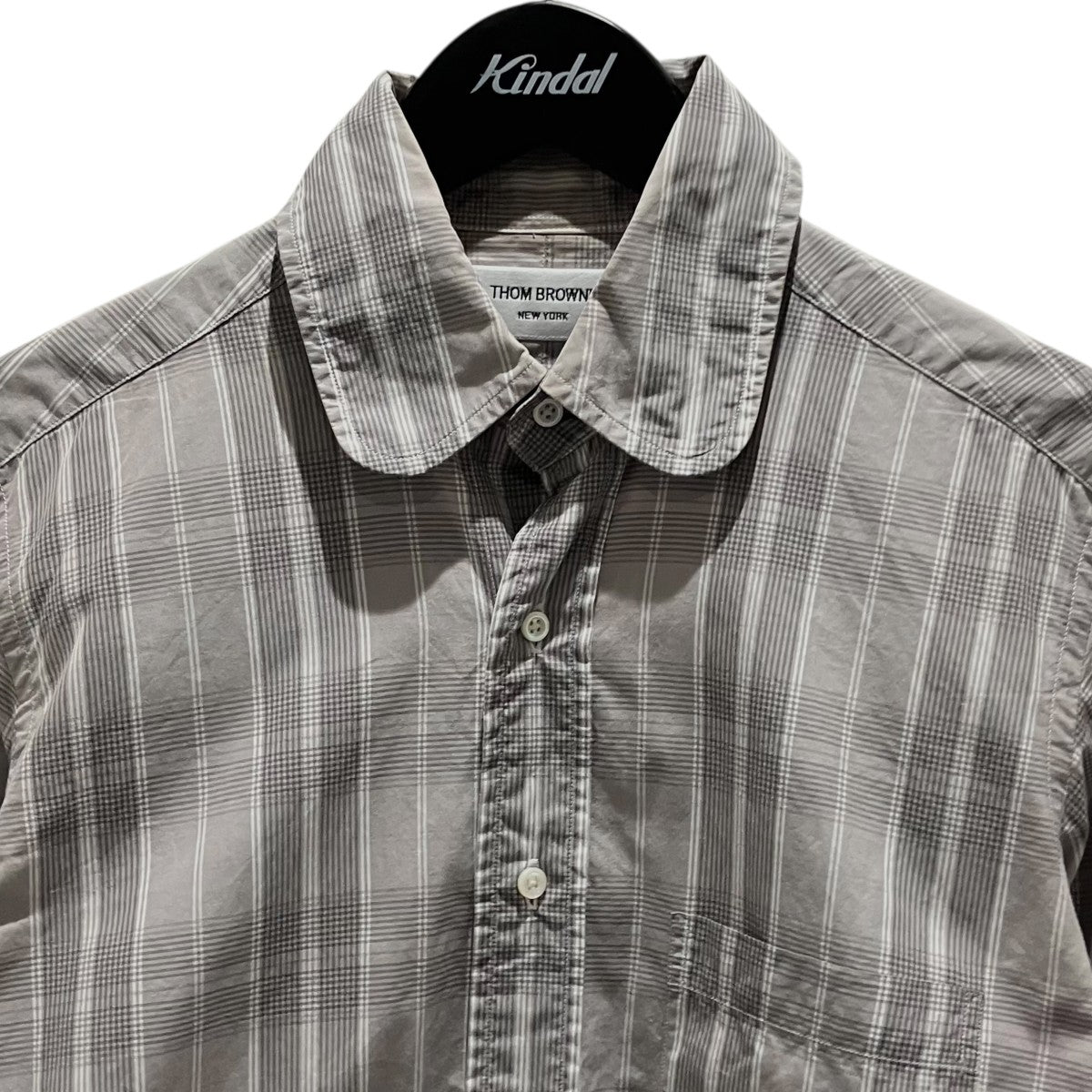 Thom Browne 丸襟チェックシャツMML006A-01490035 古着・中古-3枚目のアイテム画像