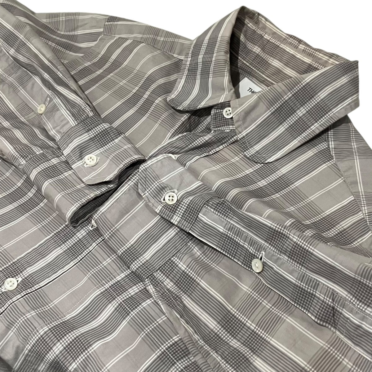 Thom Browne 丸襟チェックシャツMML006A-01490035 古着・中古-5枚目のアイテム画像