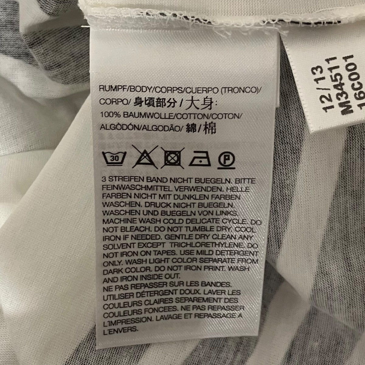 Y-3 ストライプTシャツM34511 古着・中古-8枚目のアイテム画像