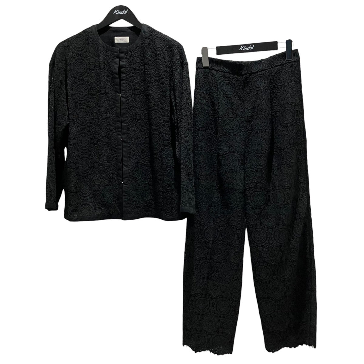 IENA レースノーカラーセットアップ23-010-900-8390-1-0/23-030-900-8380-1-0 古着・中古-1枚目のアイテム画像