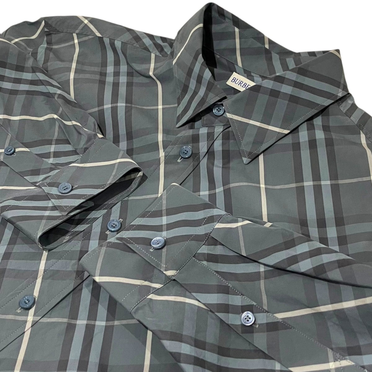 BURBERRY 25SSチェックシャツ8108726 古着・中古-5枚目のアイテム画像