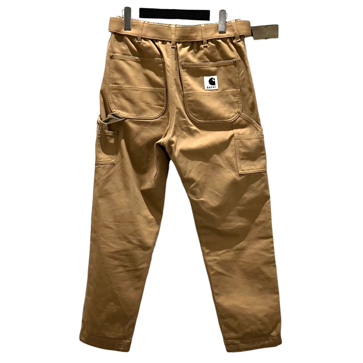 sacai×Carhartt ワークパンツ サイズ3 sacai×CARHARTT WIP 23AWワークパンツ23-0555S 23-0555S ブラウン