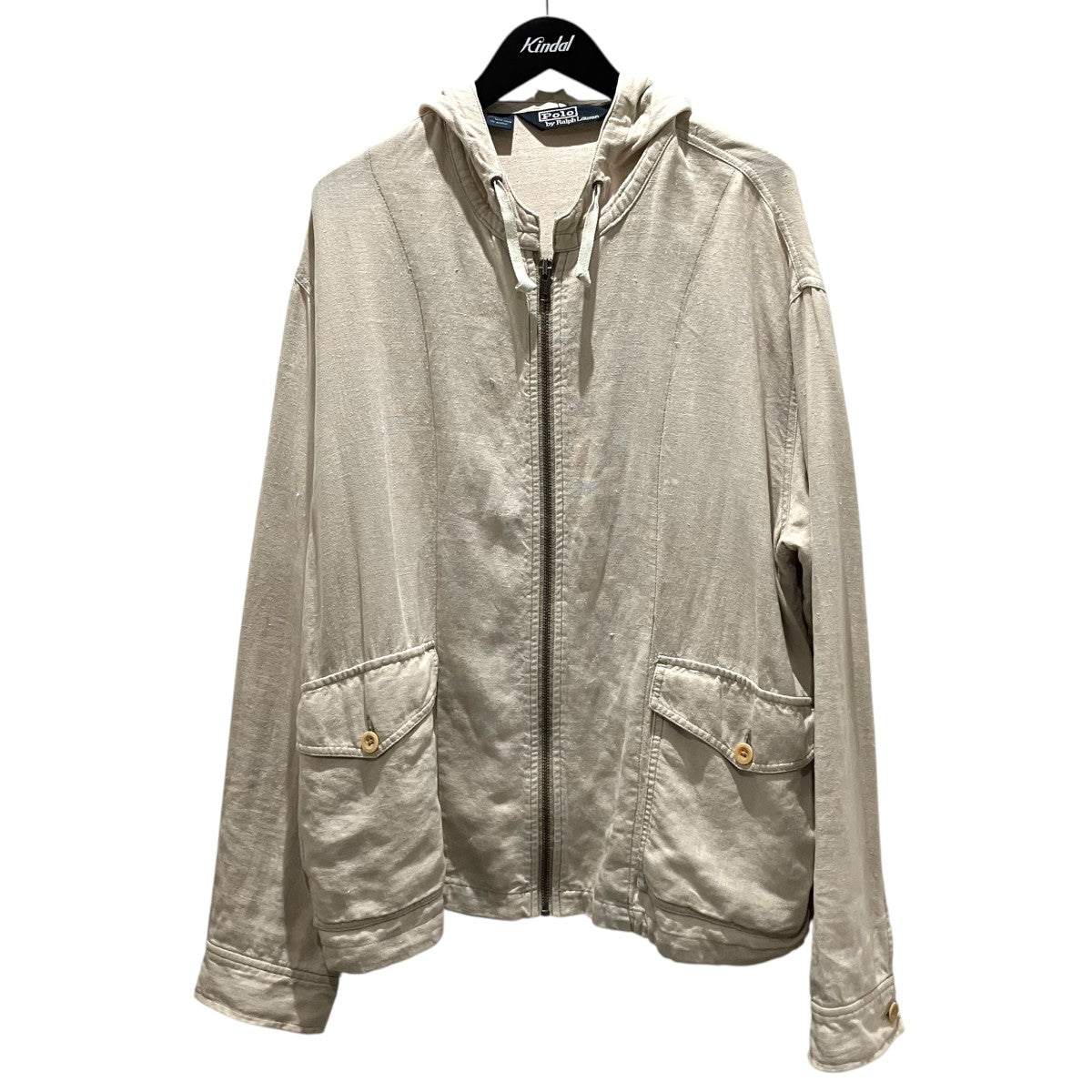 RALPH LAUREN 80-90リネンフーデットジャケット 古着・中古-1枚目のアイテム画像