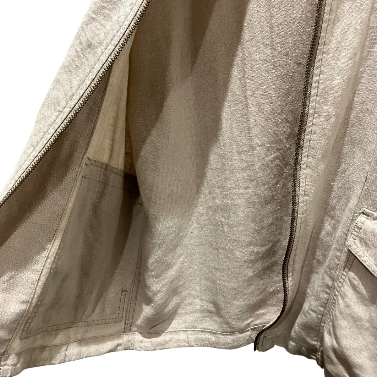 RALPH LAUREN 80-90リネンフーデットジャケット 古着・中古-4枚目のアイテム画像