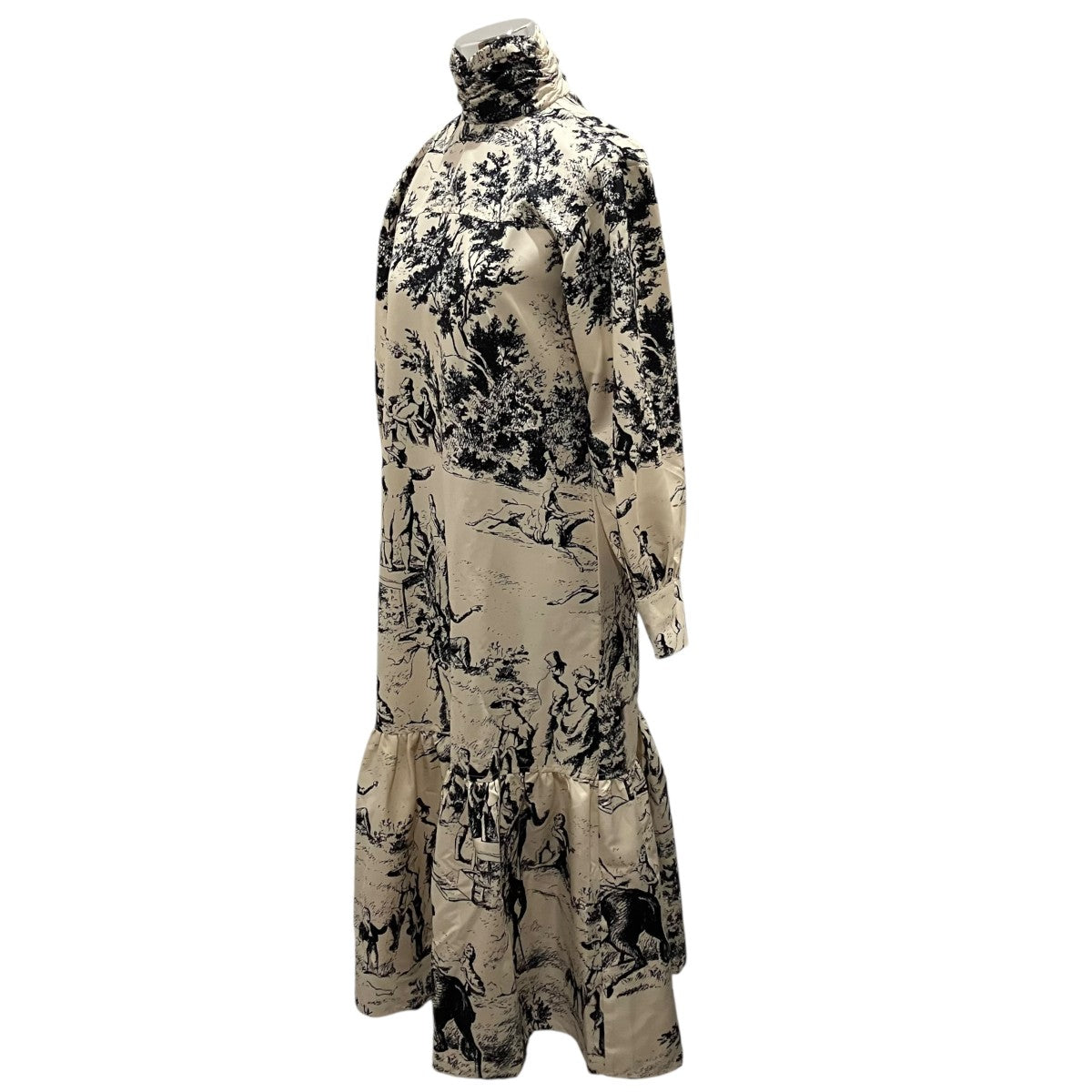 JOHN 【French Scenic Printed Dress】長袖総柄ワンピースJNR202001 古着・中古-3枚目のアイテム画像