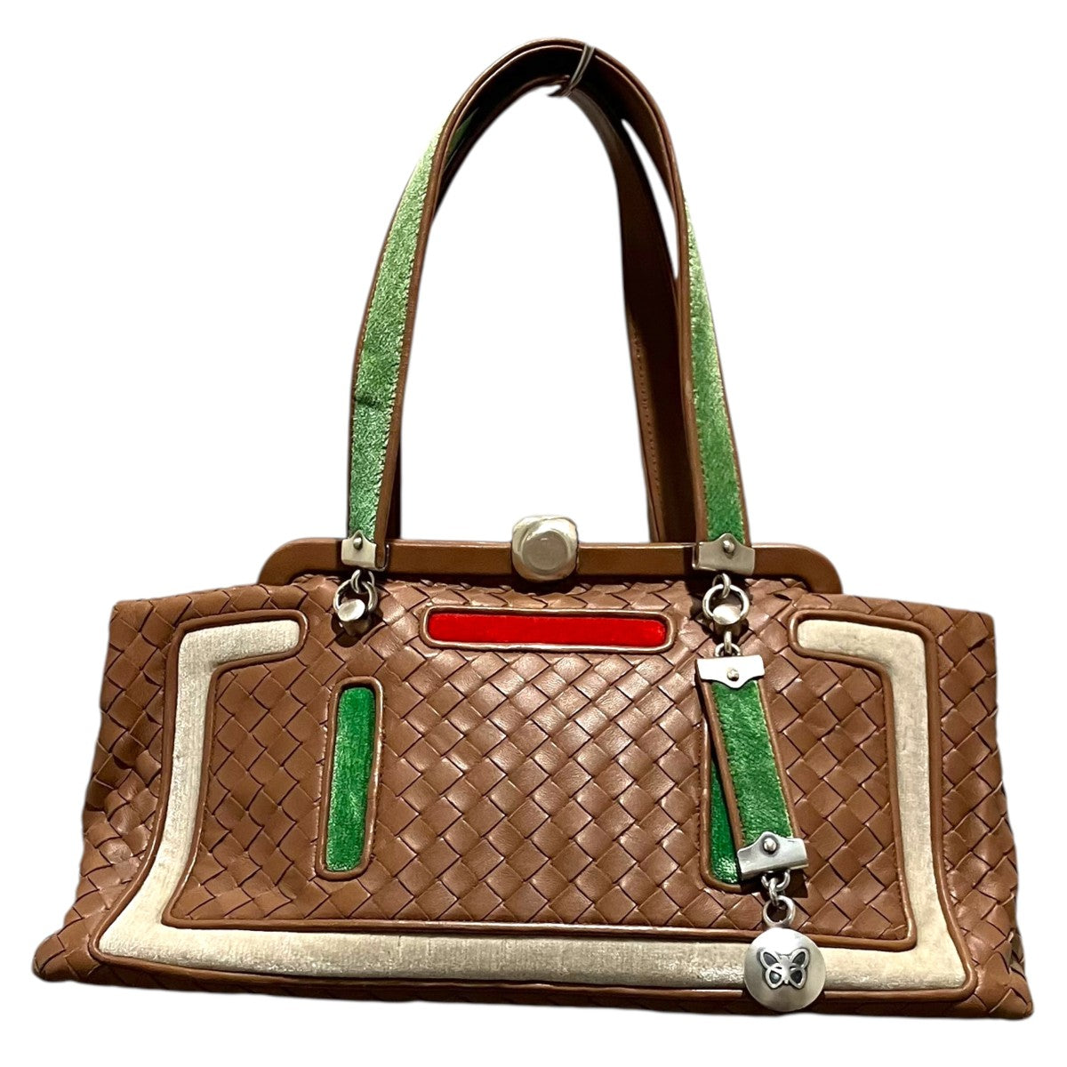 BOTTEGA VENETA イントレチャートハンドバッグ 古着・中古-1枚目のアイテム画像