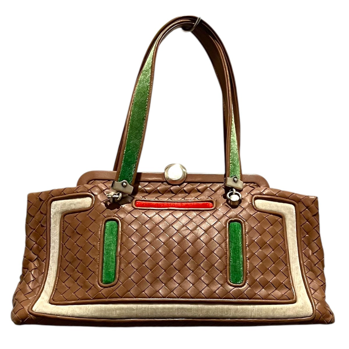BOTTEGA VENETA イントレチャートハンドバッグ 古着・中古-2枚目のアイテム画像