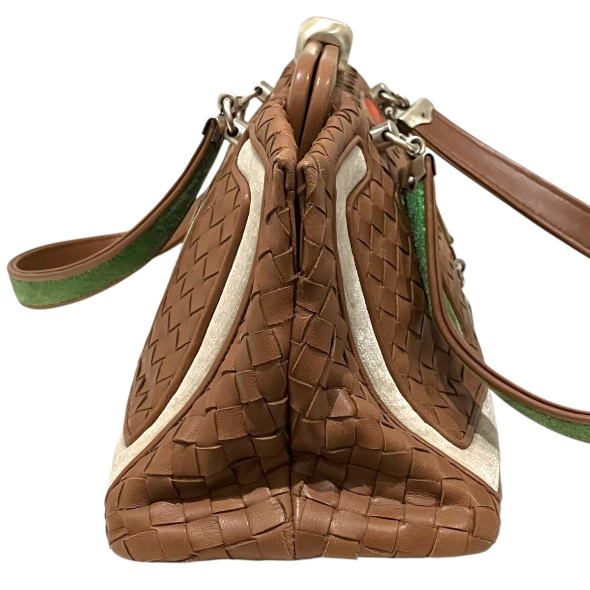 BOTTEGA VENETA イントレチャートハンドバッグ 古着・中古-3枚目のアイテム画像