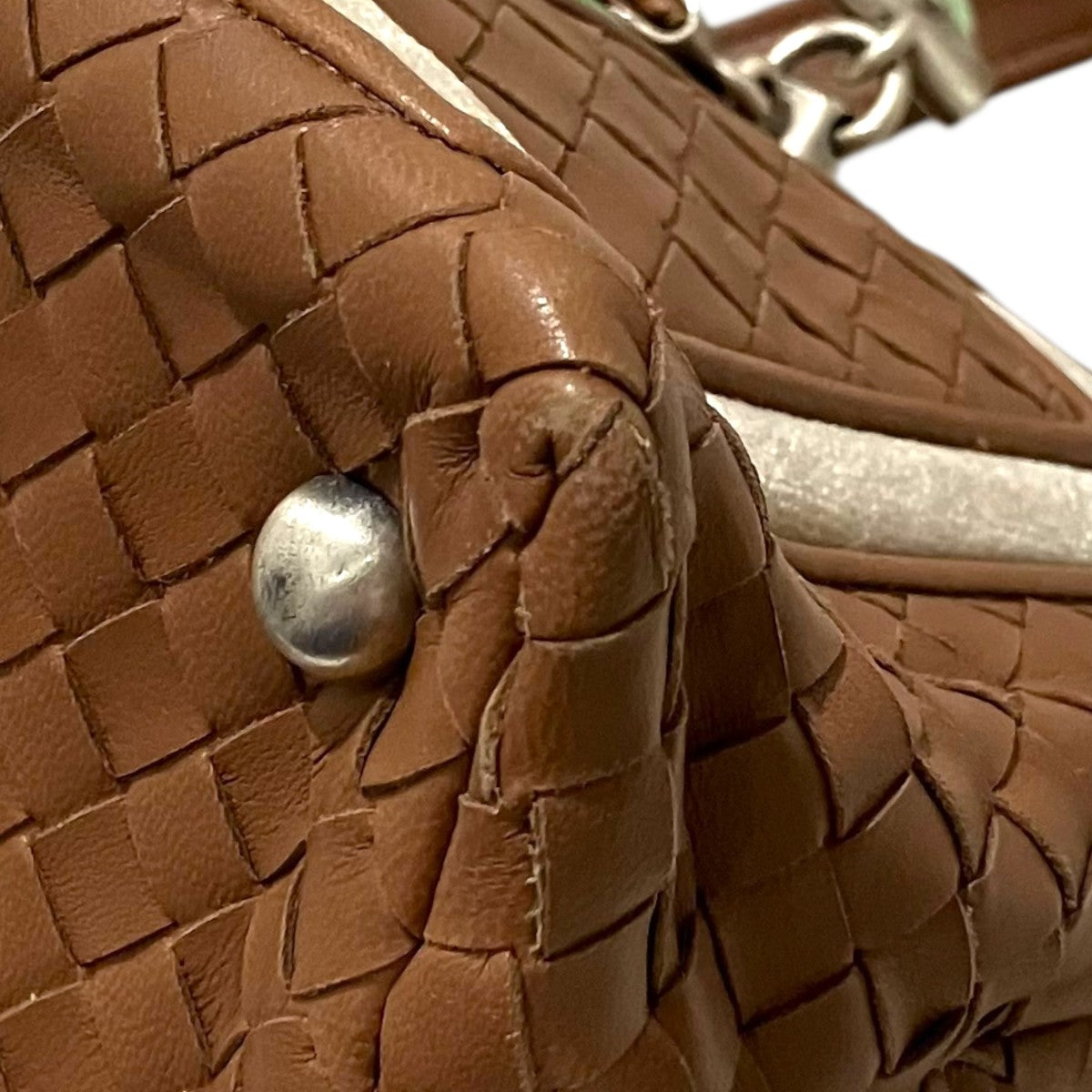 BOTTEGA VENETA イントレチャートハンドバッグ 古着・中古-5枚目のアイテム画像