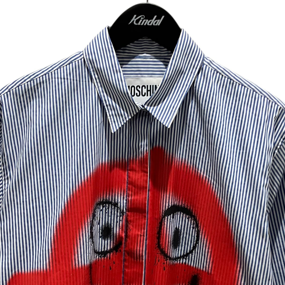 MOSCHINO ストライプロングシャツ 古着・中古-3枚目のアイテム画像
