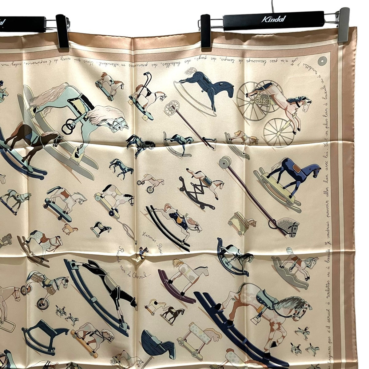 HERMES 【Raconte moi le cheval】総柄スカーフ 古着・中古-5枚目のアイテム画像