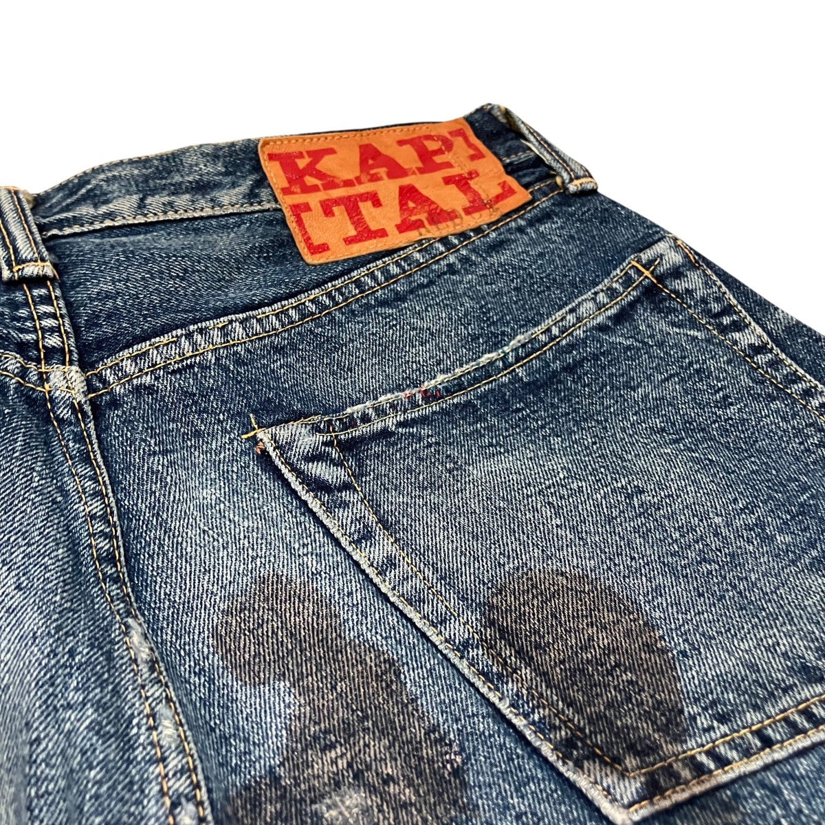 KAPITAL 【LEGS期 REDEUX】BOROマルチカラー刺し子デニムパンツN｡I 古着・中古-10枚目のアイテム画像