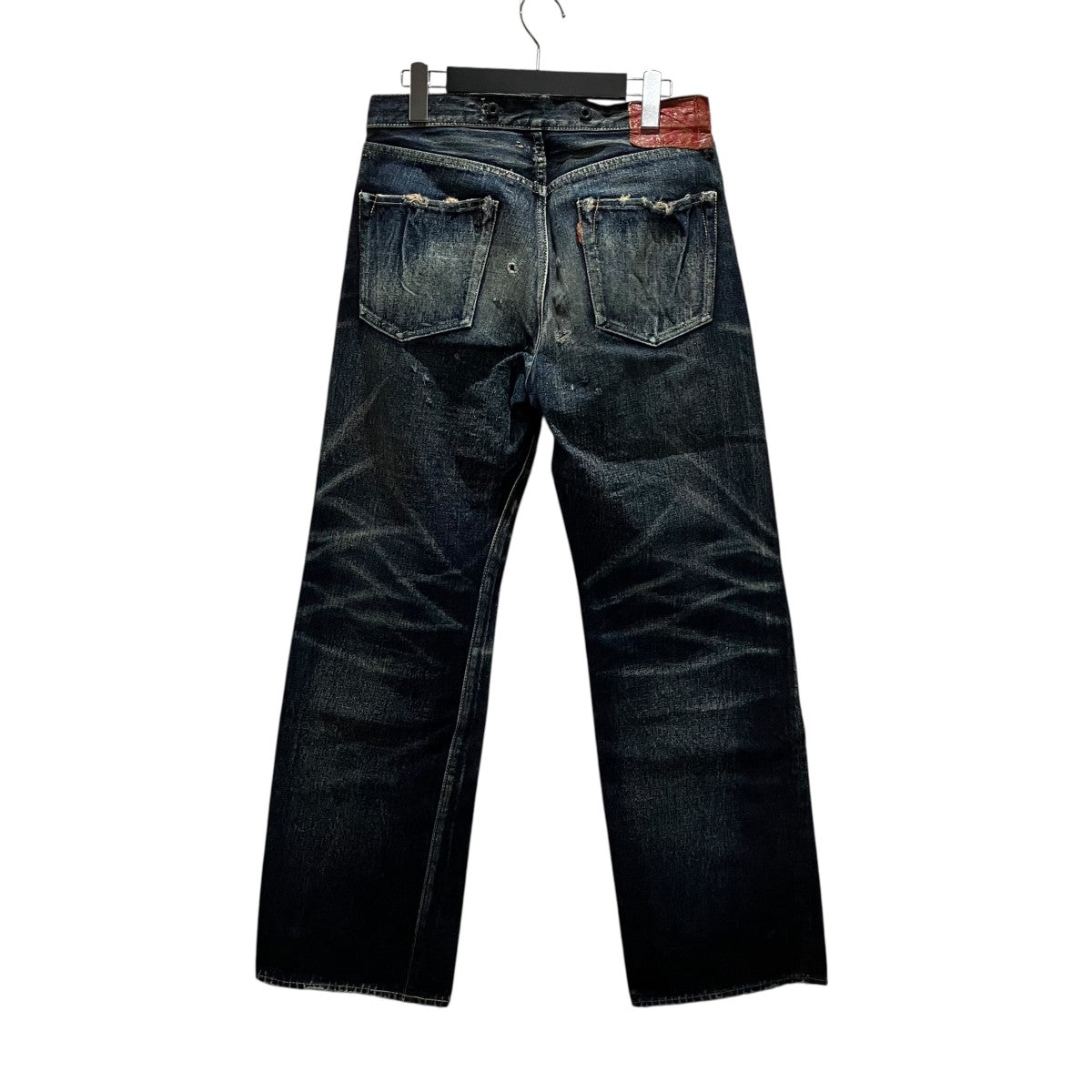 KAPITAL LEGS期吊りボタン付きデニムパンツT104 古着・中古-2枚目のアイテム画像