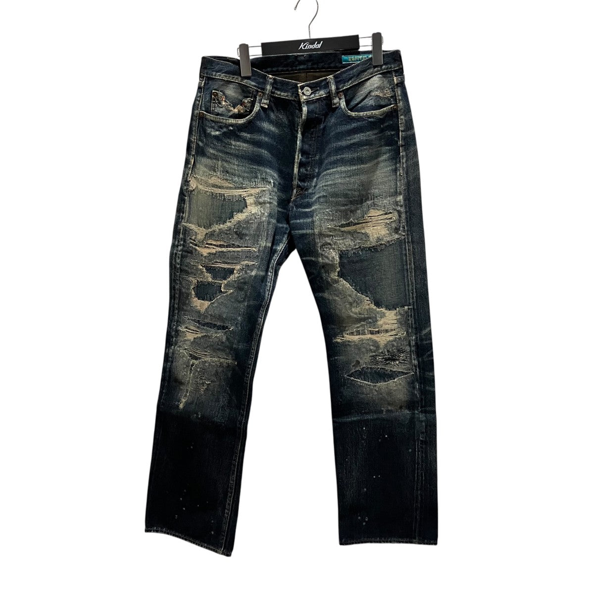 KAPITAL LEGS期【BORO】デニムパンツ 古着・中古-1枚目のアイテム画像