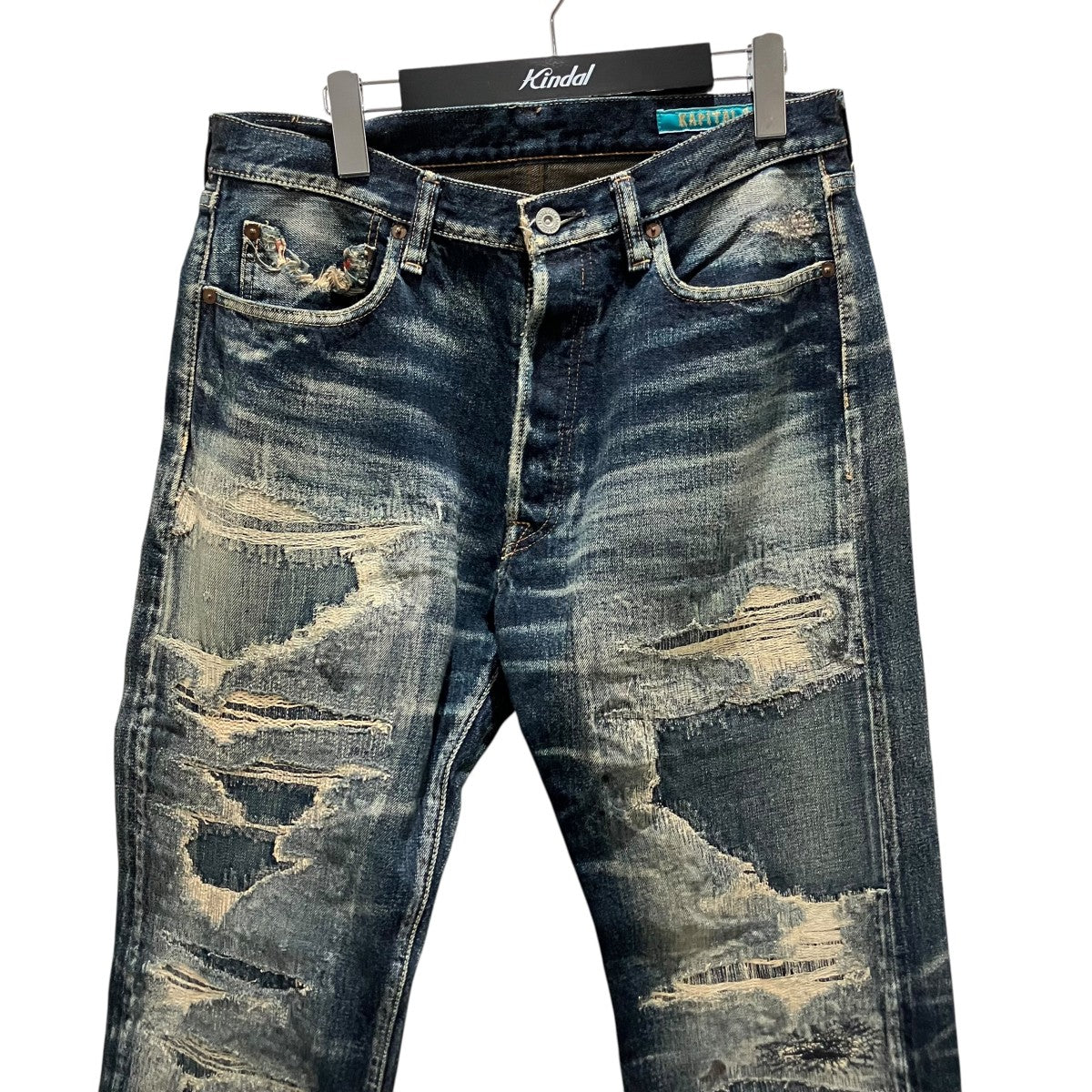 KAPITAL LEGS期【BORO】デニムパンツ 古着・中古-3枚目のアイテム画像