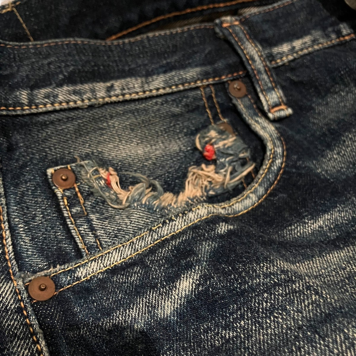 KAPITAL LEGS期【BORO】デニムパンツ 古着・中古-7枚目のアイテム画像