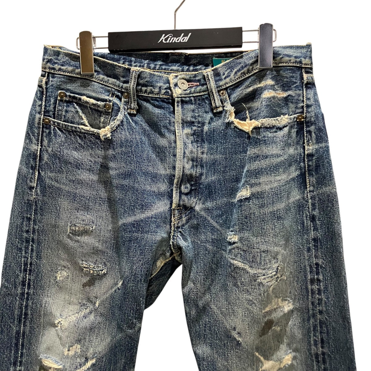 KAPITAL(キャピタル) LEGS期N｡Iダメージデニムパンツ インディゴ