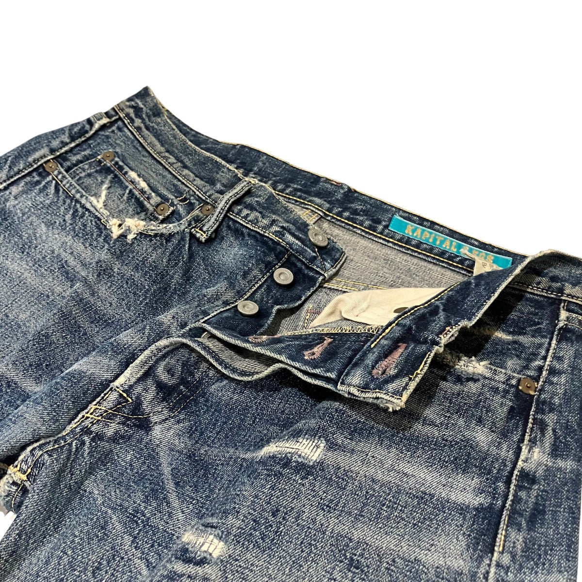KAPITAL LEGS期N｡Iダメージデニムパンツ 古着・中古-5枚目のアイテム画像