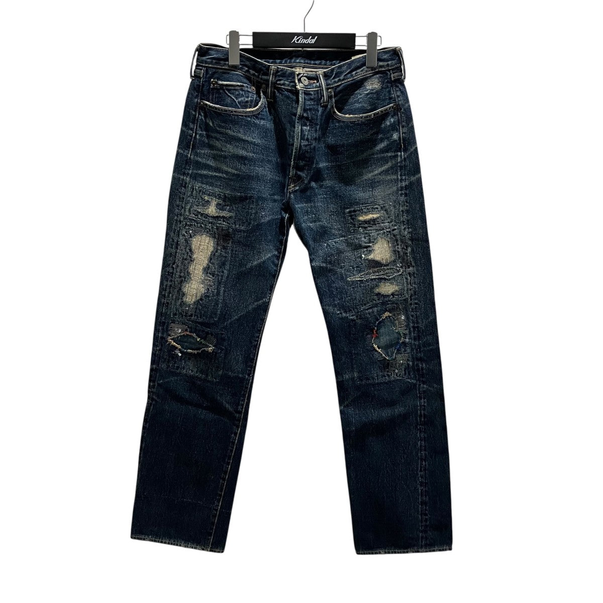 KAPITAL ダメージデニムパンツ 古着・中古-1枚目のアイテム画像