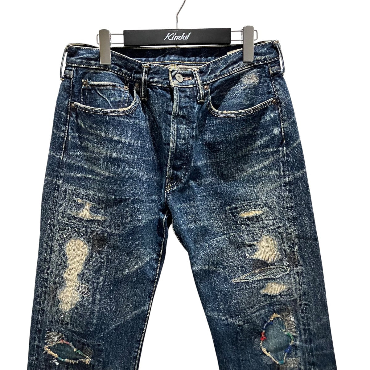 KAPITAL ダメージデニムパンツ 古着・中古-3枚目のアイテム画像
