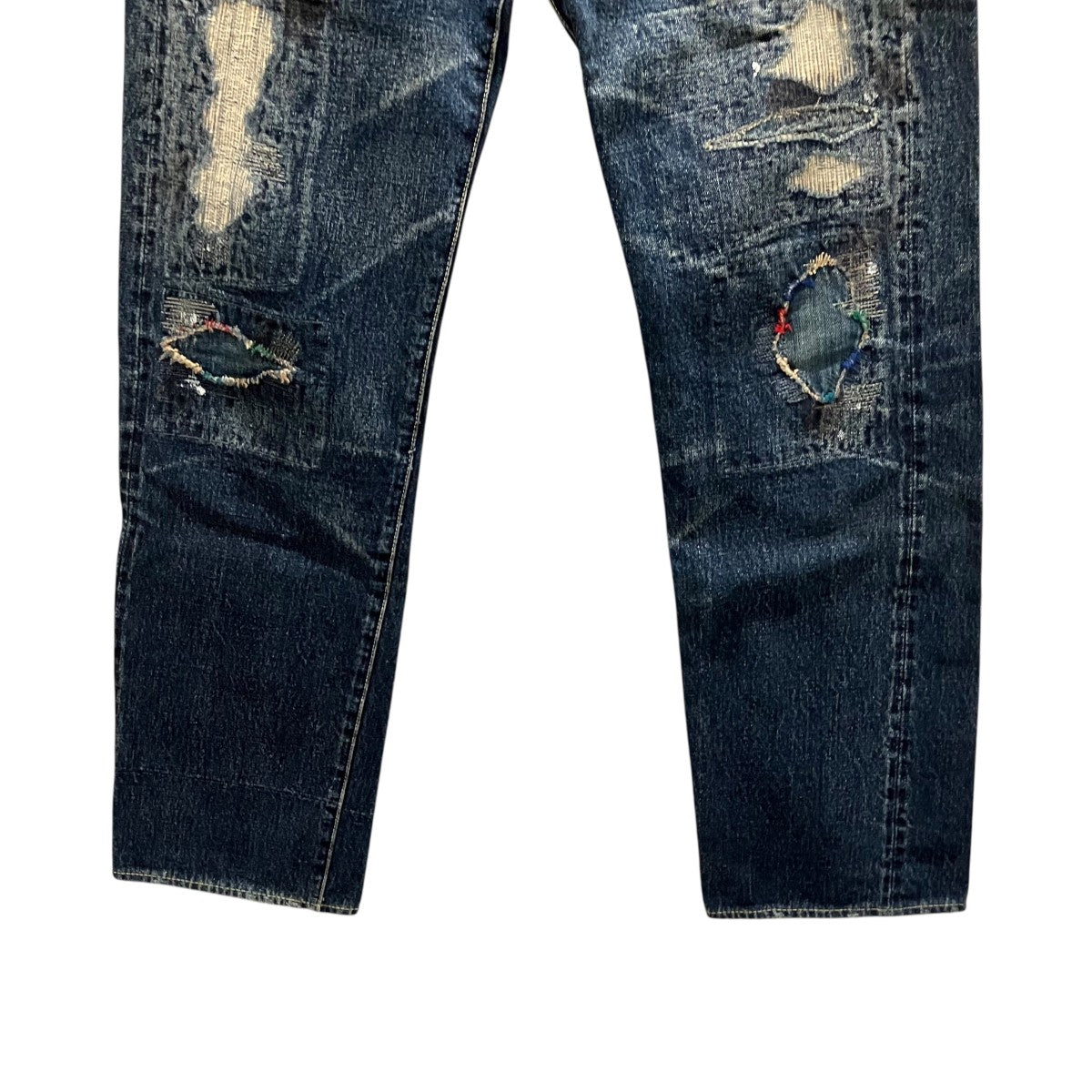 KAPITAL ダメージデニムパンツ 古着・中古-4枚目のアイテム画像