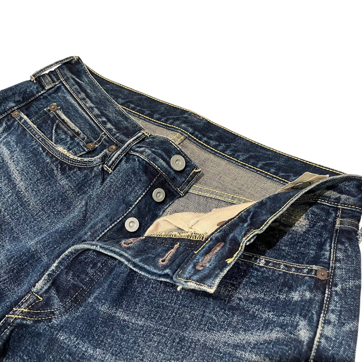 KAPITAL ダメージデニムパンツ 古着・中古-5枚目のアイテム画像