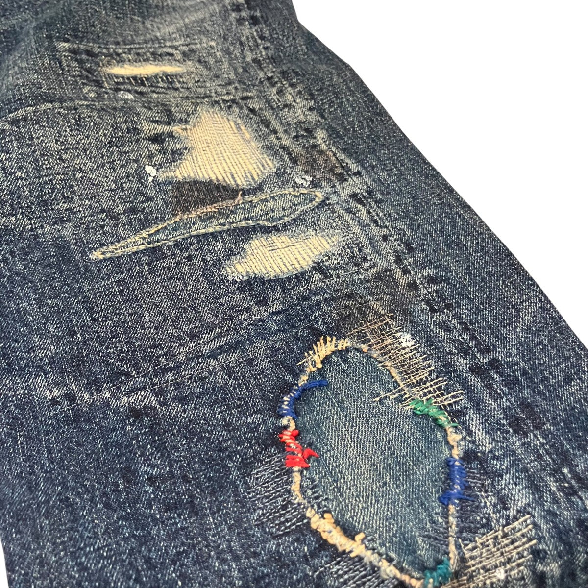 KAPITAL ダメージデニムパンツ 古着・中古-8枚目のアイテム画像