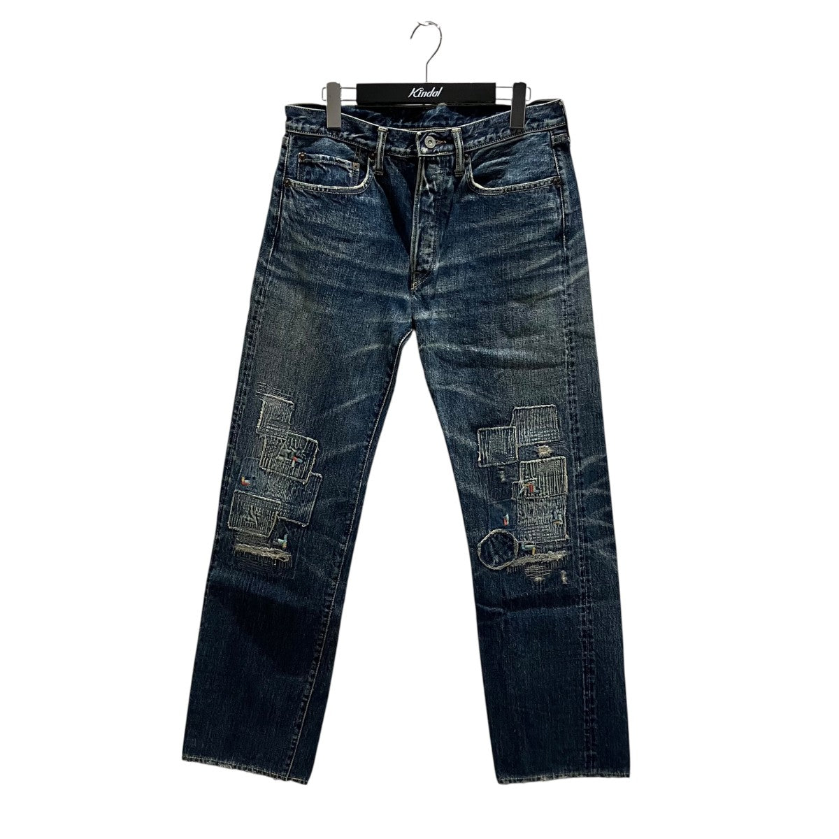 KAPITAL ダメージデニムパンツ 古着・中古-1枚目のアイテム画像