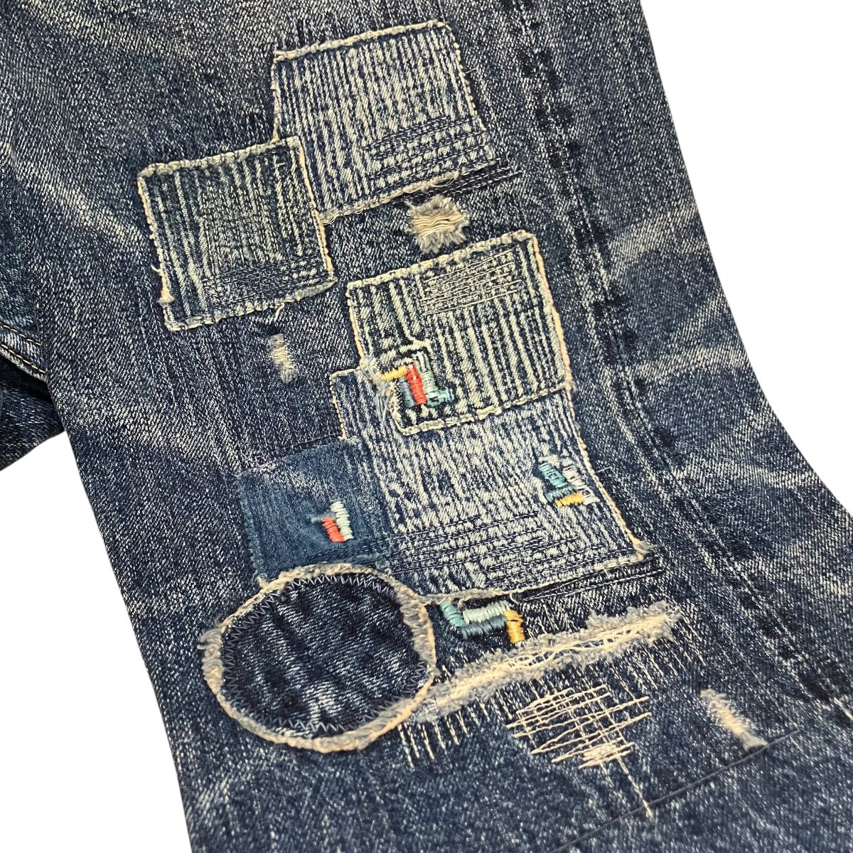 KAPITAL ダメージデニムパンツ 古着・中古-8枚目のアイテム画像