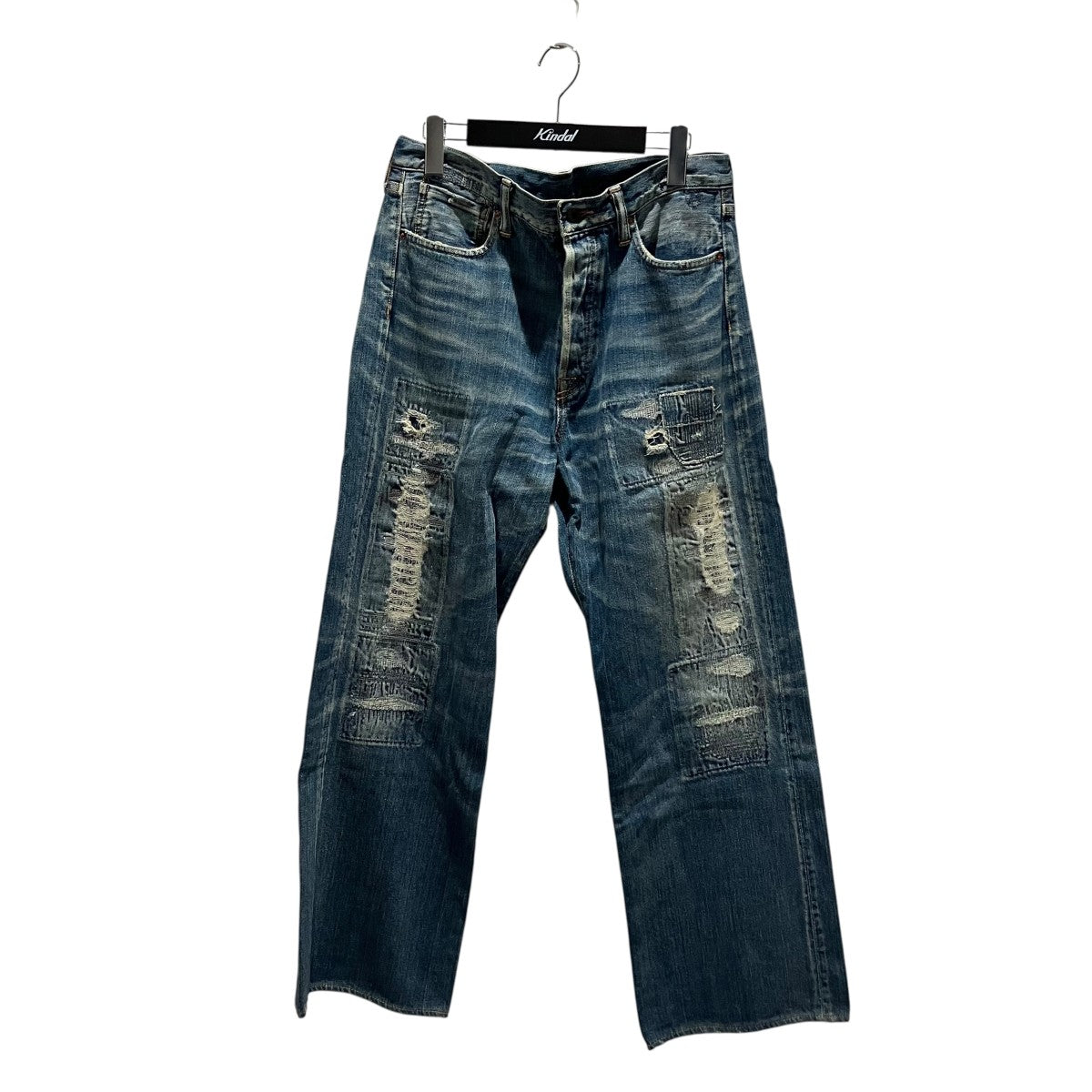 KAPITAL 【BORO】ダメージデニムパンツ 古着・中古-1枚目のアイテム画像