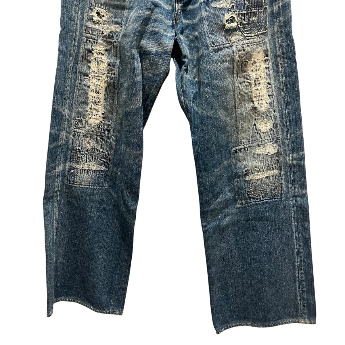 KAPITAL 【BORO】ダメージデニムパンツ 古着・中古-4枚目のアイテム画像