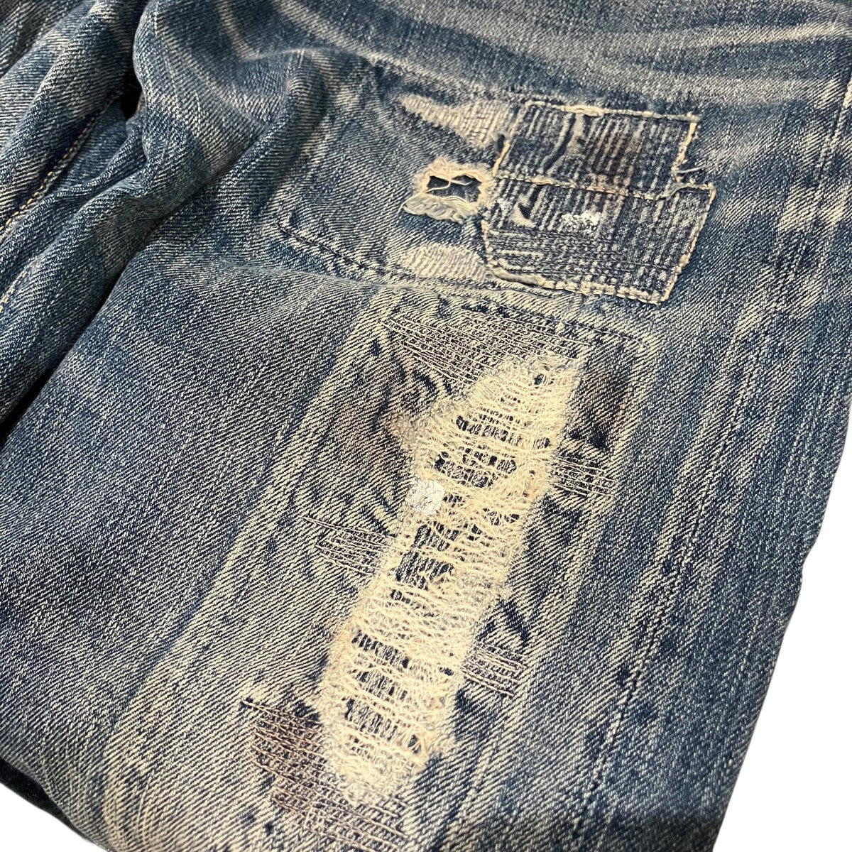 KAPITAL 【BORO】ダメージデニムパンツ 古着・中古-8枚目のアイテム画像