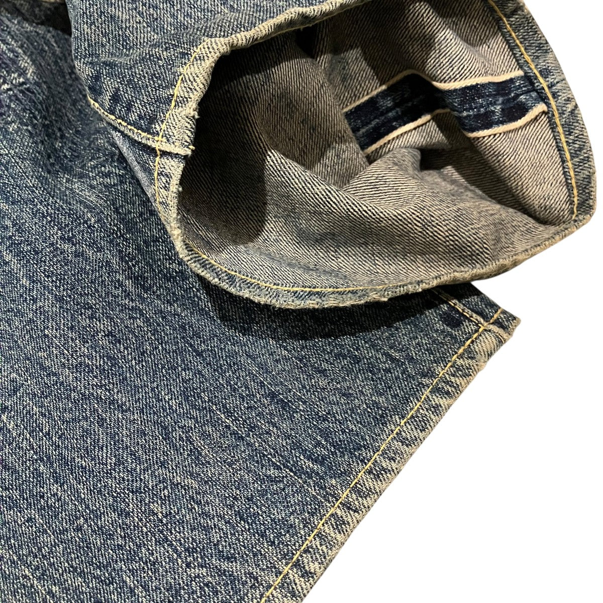 KAPITAL フロントスタッズダメージデニムパンツ 古着・中古-10枚目のアイテム画像