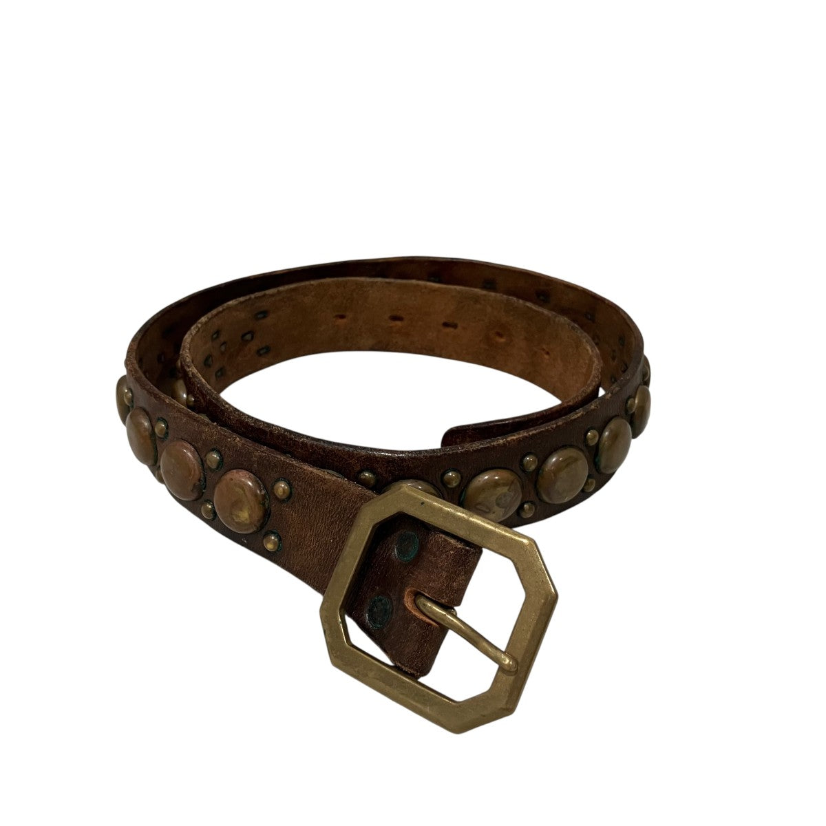 RRL スタッズレザーベルト 古着・中古-1枚目のアイテム画像