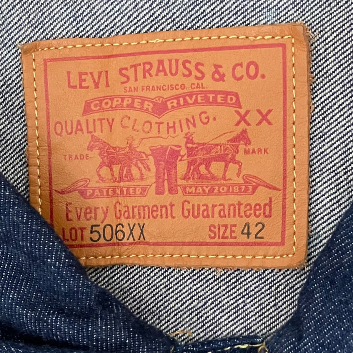 LEVI’S VINTAGE CLOTHING 【506XX 1936 TYPE I】デニムジャケット0033E-0001 古着・中古-6枚目のアイテム画像