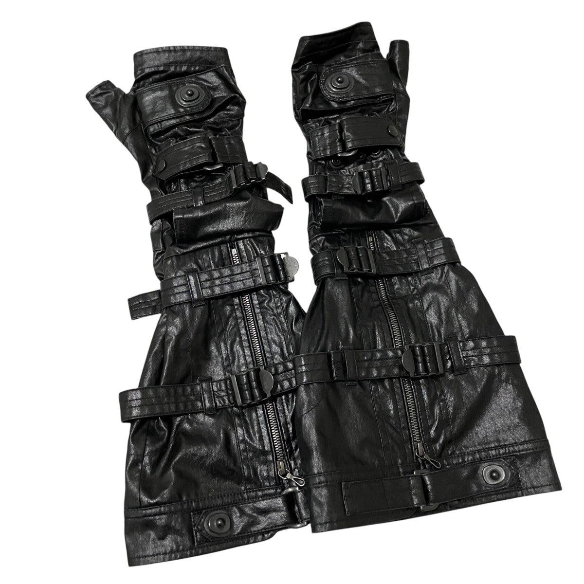 JULIUS 26SSLAMINATED CLOTH ACCESSORY9レザーグローブ937ACU9 古着・中古-1枚目のアイテム画像
