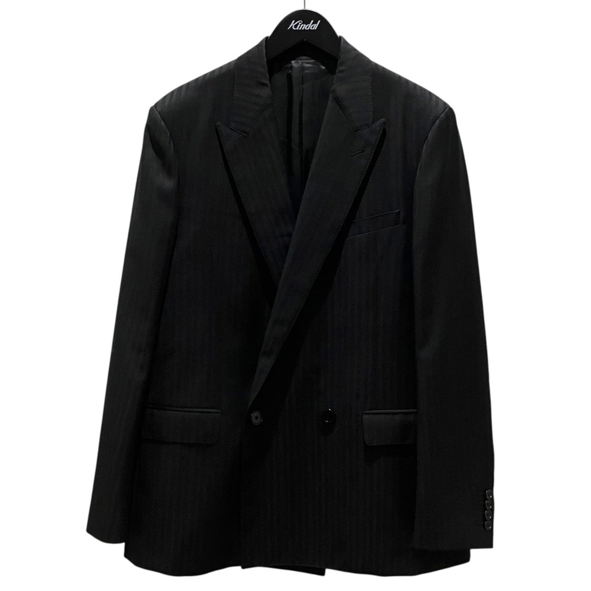 【BOXY JACKET IN STRIPED WOOL】ダブルジャケット2V77J138Q