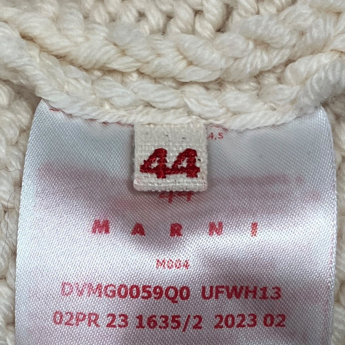 MARNI ハーフジップニットDVMG0059Q0 古着・中古-9枚目のアイテム画像