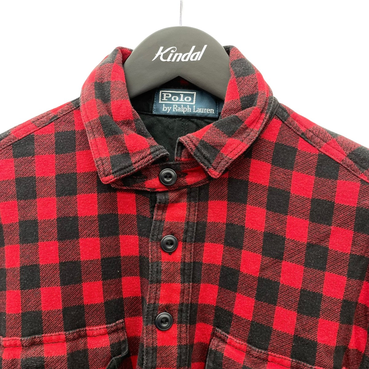 RALPH LAUREN チェックプルオーバーシャツ0487160 古着・中古-3枚目のアイテム画像