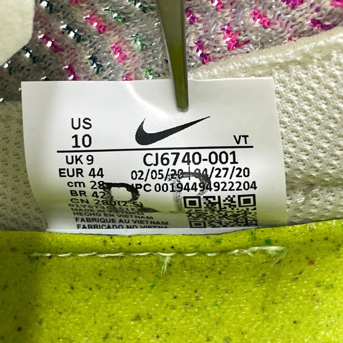 AIR VAPORMAXスニーカーCJ6740-001