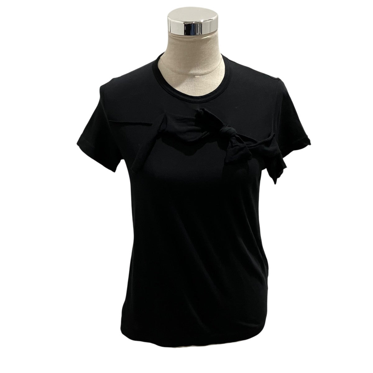 tricot COMME des GARCONS 12SS半袖リボンTシャツTI-T036 古着・中古-1枚目のアイテム画像