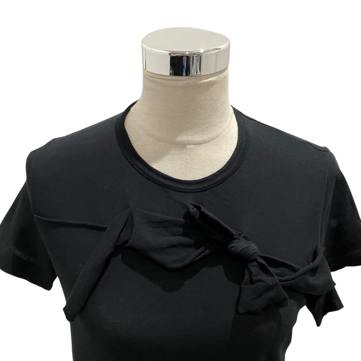 tricot COMME des GARCONS 12SS半袖リボンTシャツTI-T036 古着・中古-3枚目のアイテム画像