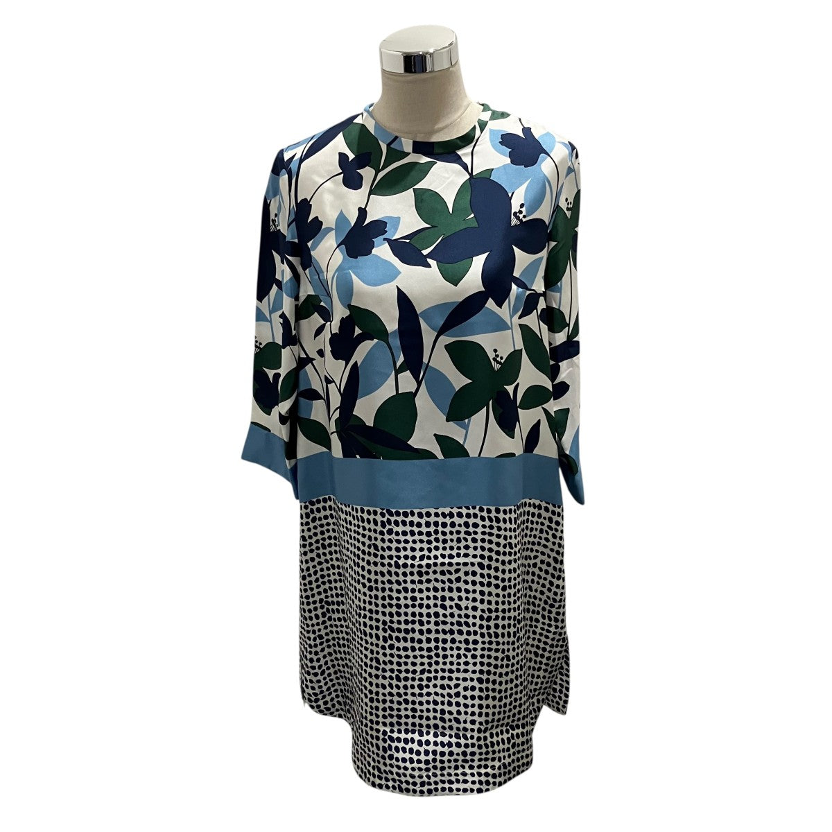 ’S Max Mara 総柄シルクワンピース91910962 古着・中古-1枚目のアイテム画像