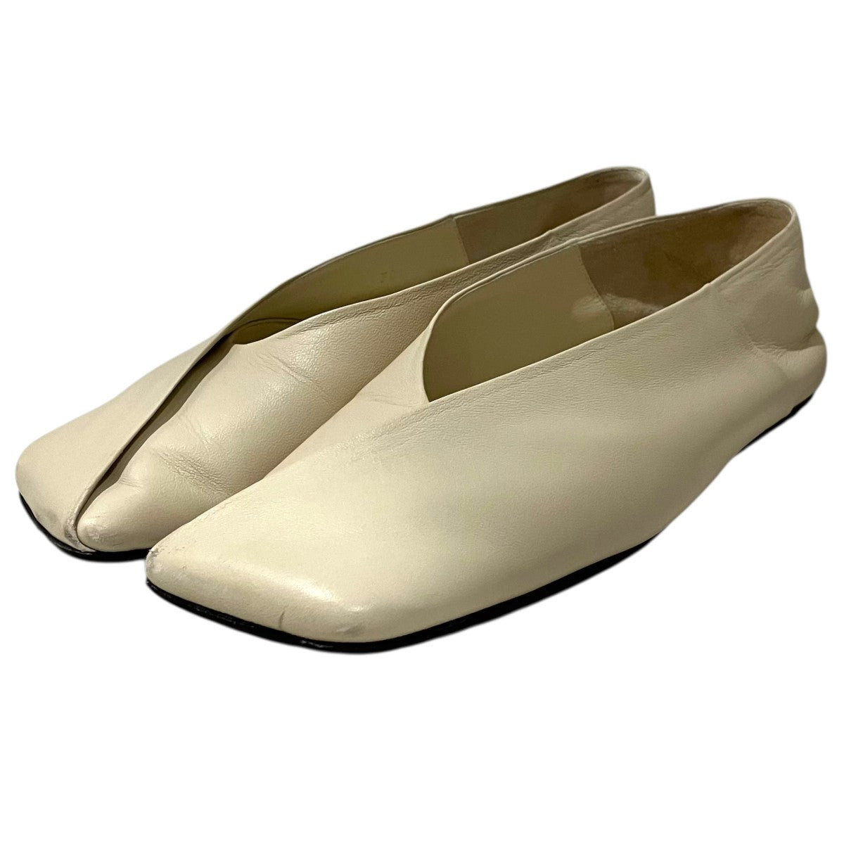 JIL SANDER レザーフラットシューズ 古着・中古-1枚目のアイテム画像
