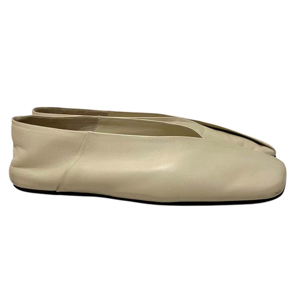 JIL SANDER レザーフラットシューズ 古着・中古-4枚目のアイテム画像