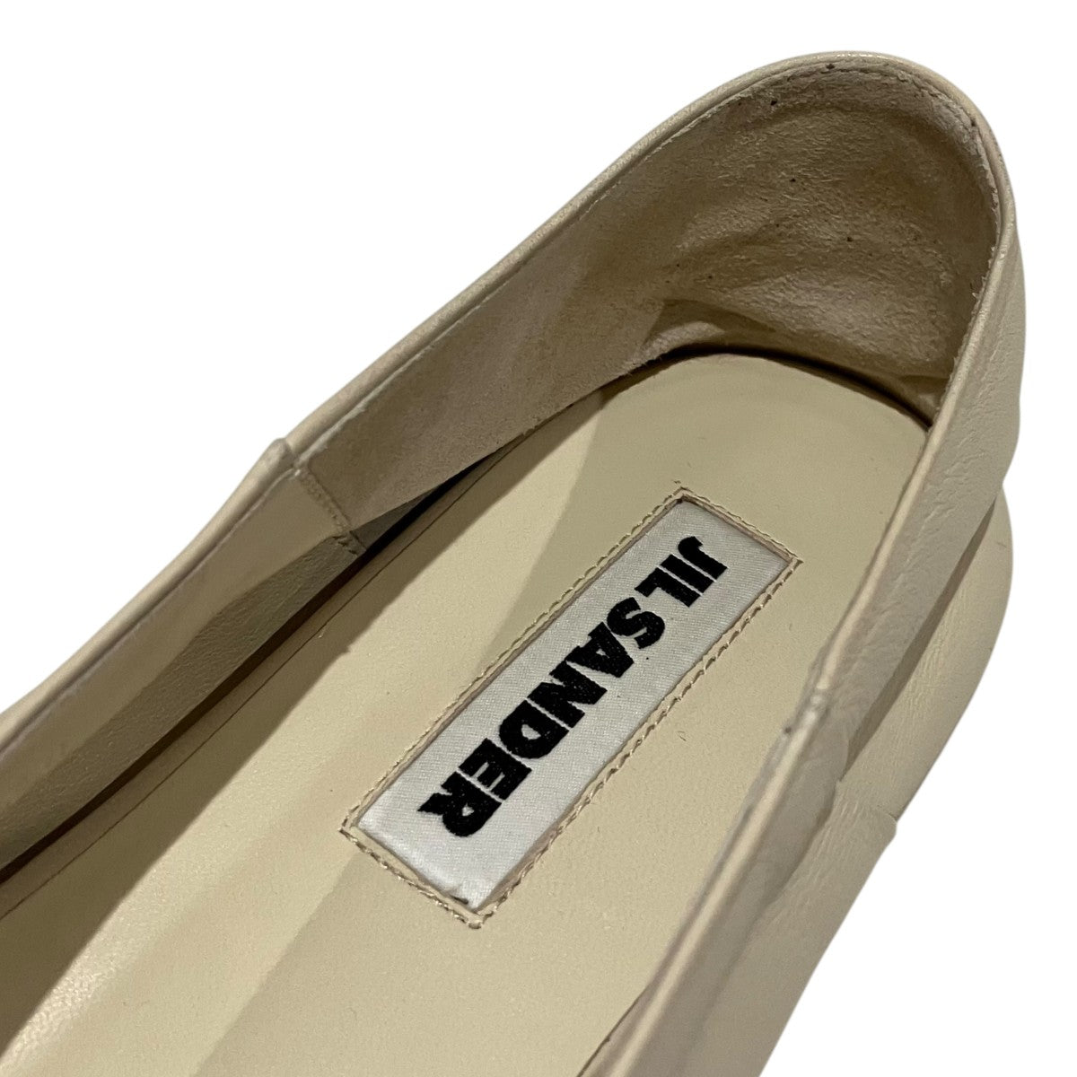 JIL SANDER レザーフラットシューズ 古着・中古-8枚目のアイテム画像