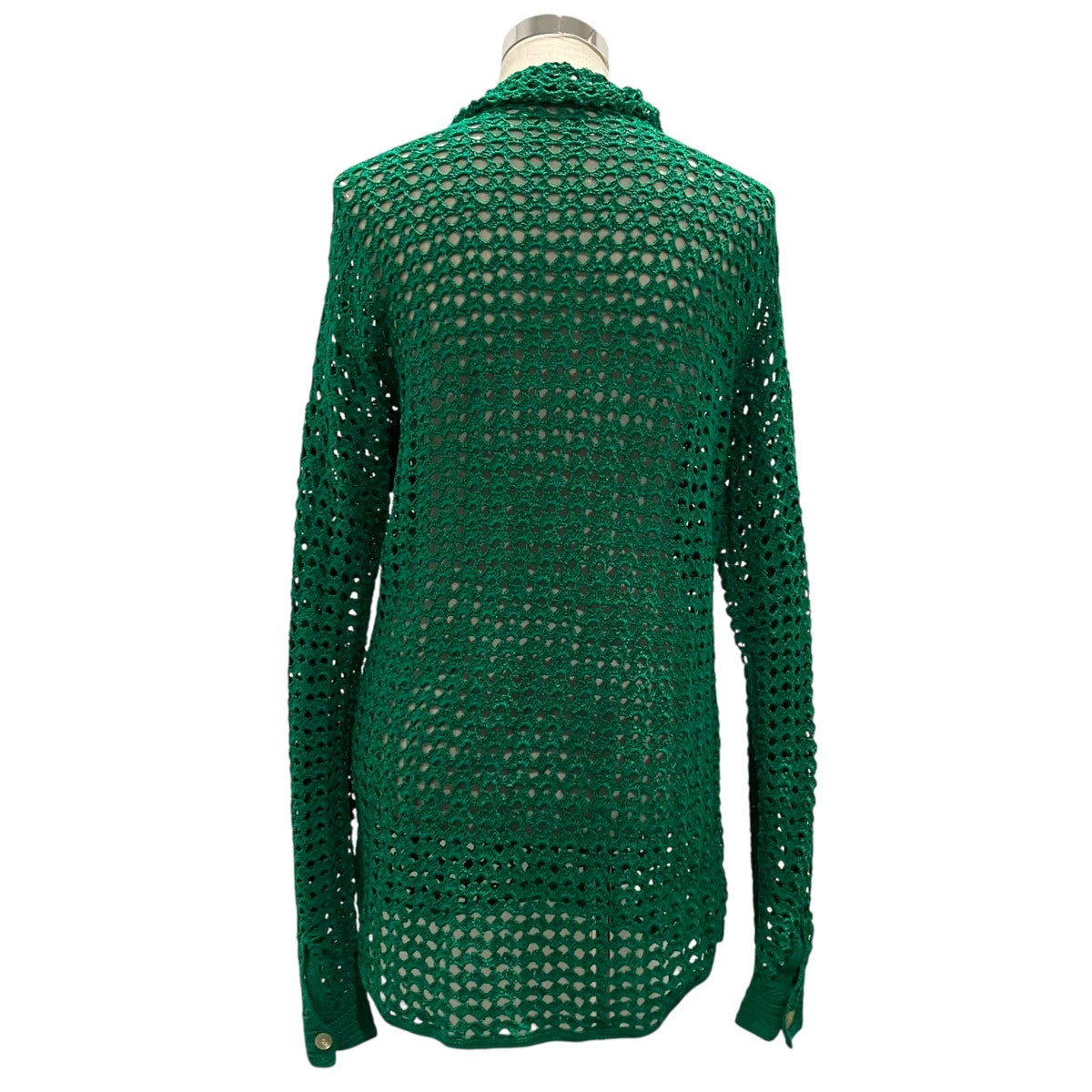 AURALEE 【HAND CROCHET COTTON KNIT SHIRTS】ニットシャツA22SS02KB 古着・中古-2枚目のアイテム画像