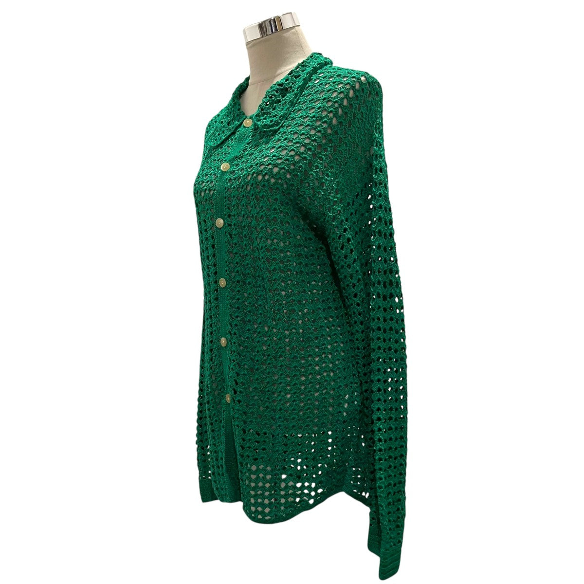 AURALEE 【HAND CROCHET COTTON KNIT SHIRTS】ニットシャツA22SS02KB 古着・中古-3枚目のアイテム画像
